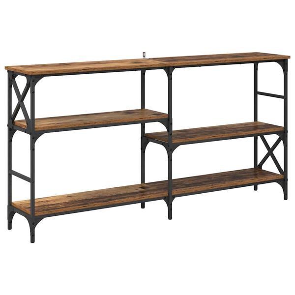 vidaXL Konzolov&yacute; st&ocirc;l Star&eacute; drevo 150 x 29 x 76,5 cm Kompozitn&eacute; drevo