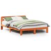 vidaXL Posteľ s matracom voskovo hned&aacute; 120x200 cm mas&iacute;vna borovica