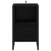 vidaXL Nočn&yacute; stol&iacute;k Čierny dub 39,5 x 30 x 50 cm Kompozitn&eacute; drevo