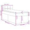 vidaXL Boxspring posteľ s matracom modr&aacute; 100x200 cm l&aacute;tka