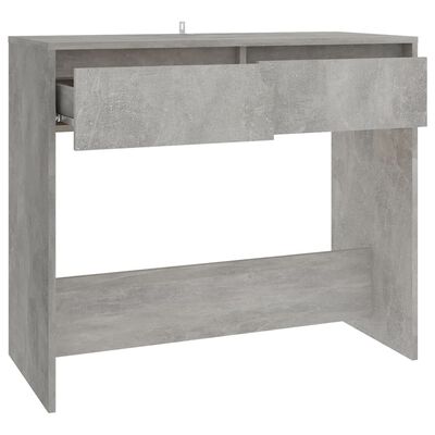 vidaXL Konzolový stolík betónovo-sivý 89x41x76,5 cm oceľový