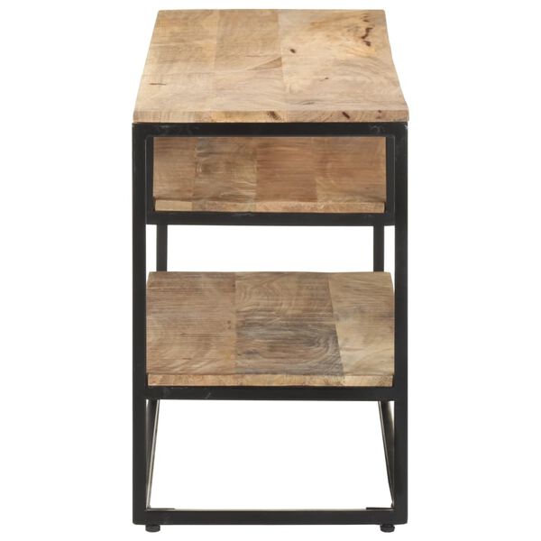 vidaXL TV skrinka 130x30x45 cm surové mangovníkové drevo