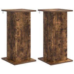 vidaXL Stojan na rastliny 2 pcs Dymov&yacute; dub 30,5 x 30 x 60,5 cm