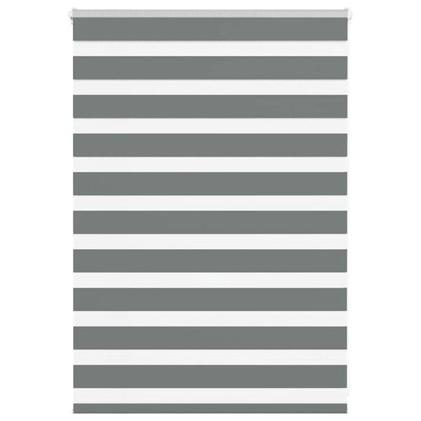 vidaXL Zebra roleta tmavošedá 105x100 cm šírka látky 100,9cm polyester