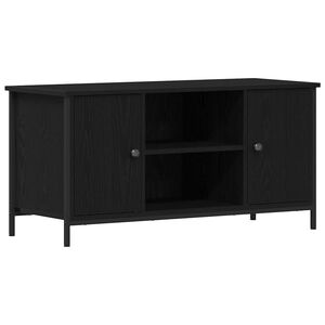 vidaXL TV skrinka 100 x 40 x 50 cm Čierny dub Kompozitn&eacute; drevo
