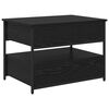 vidaXL Konferenčn&yacute; stol&iacute;k so z&aacute;suvkou Čierny dub 70 x 50 x 54.5 cm