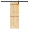 vidaXL Posuvn&eacute; dvere so sadou kovania 70x210 cm borovicov&yacute; mas&iacute;v