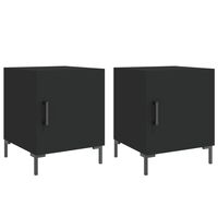 vidaXL Nočné stolíky 2 ks čierne 40x40x50 cm kompozitné drevo