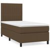 vidaXL Boxspring posteľ s matracom tmavohned&aacute; 90x190 cm l&aacute;tka