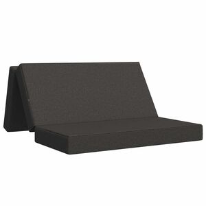 vidaXL Skladacia pohovka na span&iacute; 160 x 67 x 45 cm Tmavosiv&aacute;