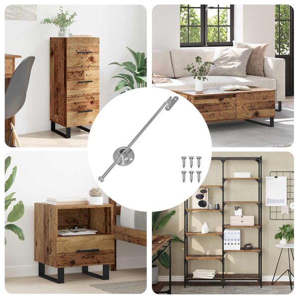 vidaXL Plynov&yacute; strut 12 pcs Strieborn&aacute; 190 mm Železo