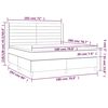 vidaXL Posteľn&yacute; r&aacute;m boxspring s matracom kr&eacute;mov&yacute; 180x200 cm l&aacute;tka