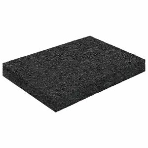vidaXL Pad z gumov&yacute;ch gran&uacute;l na dvor Čierny 6 x 9 x 1 cm Guma