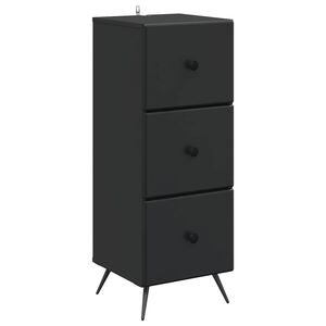 vidaXL Z&aacute;suvkov&yacute; kabinet Čierna 33 x 34,5 x 90 cm Kompozitn&eacute; drevo