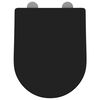 vidaXL WC sedadlo Nastaviteľná Čierna 48 x 36,5 x 4,5 cm Polypropylén