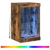 vidaXL Komoda s LED svetlami dymov&yacute; dub 41x37x67 cm