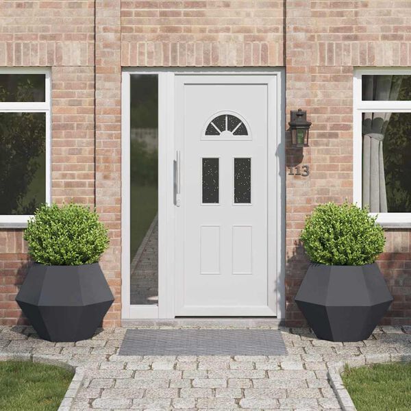 vidaXL Hrantík 2 pcs Antracit 75 x 75 x 60 cm Oceľ