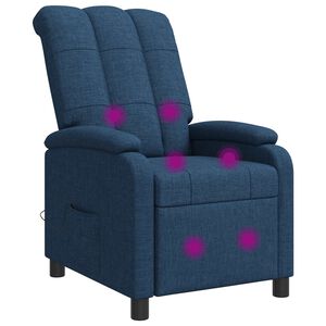 vidaXL Mas&aacute;žne relaxačn&eacute; kreslo Modr&aacute; L&aacute;tka