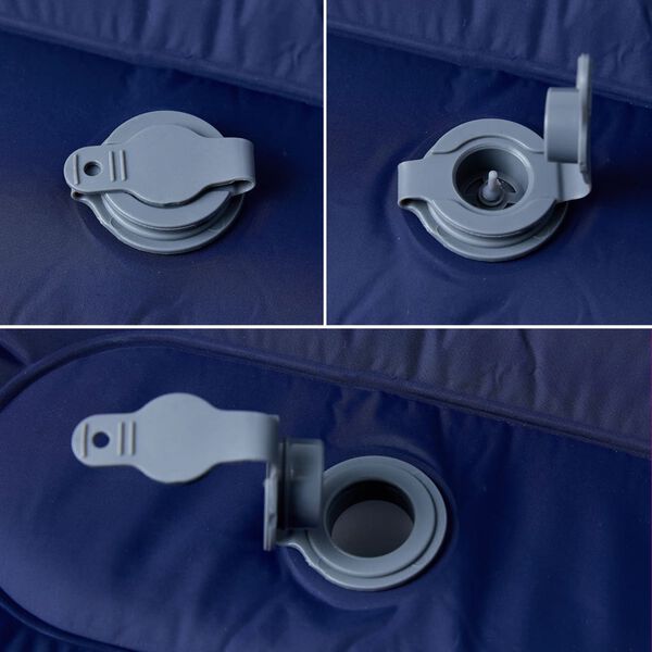 vidaXL Samonafukovac&iacute; kempingov&yacute; matrac s vank&uacute;&scaron;om, 1 osoba tmavomodr&yacute;