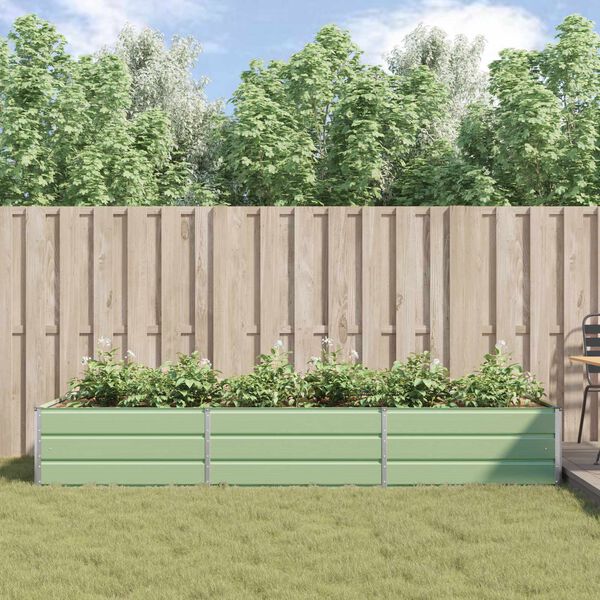 vidaXL Hrant&iacute;k Pastelovo zelen&aacute; 195 x 100 x 45 cm Pozinkovan&aacute; oceľ