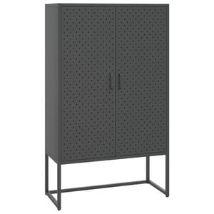 vidaXL Vysok&aacute; skrinka antracitov&aacute; 80x35x135 cm oceľ