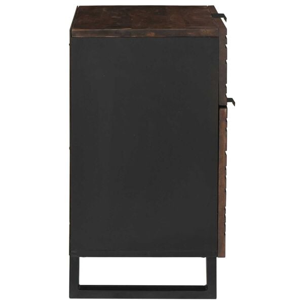 vidaXL Nočný stolík so zásuvkou Orech 50 x 33 x 60 cm Akáciový masív