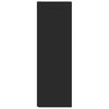 vidaXL Rohov&aacute; skrinka, čierna 33x33x100 cm, kompozitn&eacute; drevo