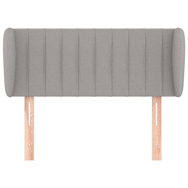 vidaXL Čelo postele so z&aacute;hybmi bledosiv&eacute; 93x23x78/88 cm l&aacute;tka