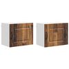 vidaXL Dvierka na um&yacute;vačku Kalmar 2 pcs Star&eacute; drevo 50 x 31 x 40 cm