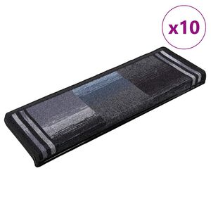 vidaXL N&aacute;&scaron;ľapy na schody samolepiace 10 ks 65x21x4 cm čierne