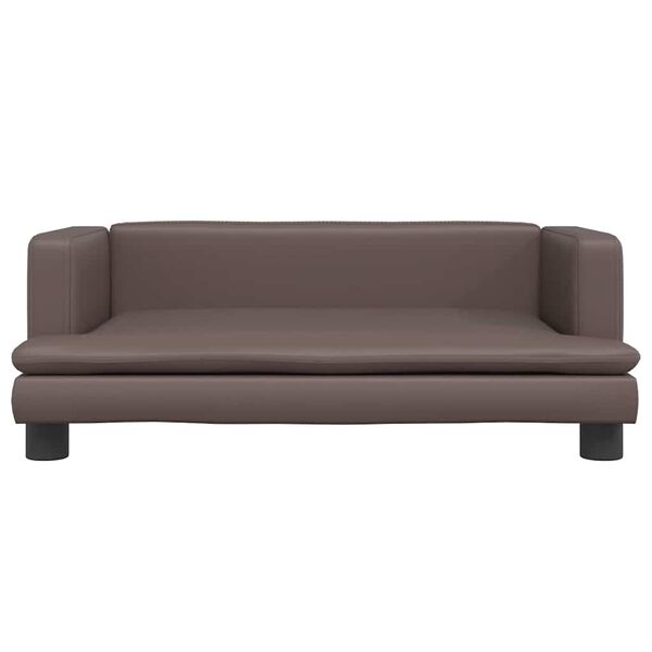 vidaXL Pelech pre psa hned&yacute; 80x45x30 cm umel&aacute; koža