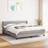 vidaXL Boxspring posteľ s matracom svetlosiv&aacute; 100x200 cm l&aacute;tka