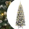 vidaXL Umel&yacute; vianočn&yacute; stromček Biela 180 cm PVC a plast a oceľ a PE