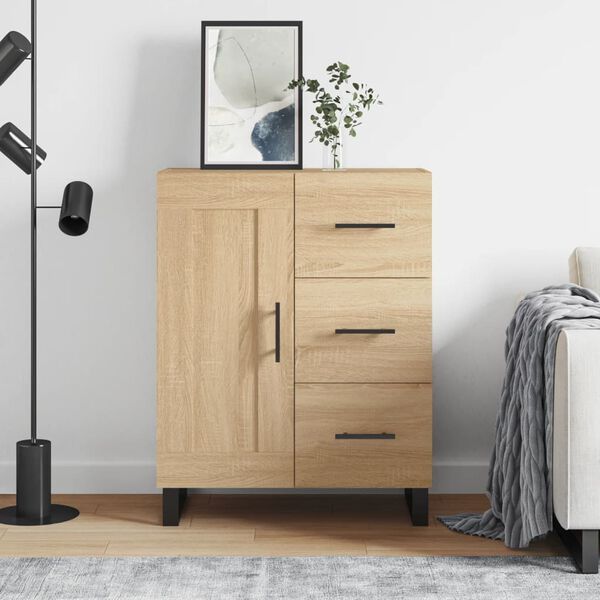 vidaXL Komoda dub sonoma 69,5x34x90 cm kompozitn&eacute; drevo