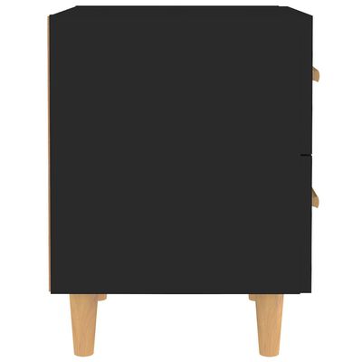 vidaXL Nočný stolík čierny 40x35x47,5 cm
