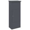 vidaXL Schr&aacute;nka na bal&iacute;ky s dverami Antracit 44,5 x 29 x 110,5 cm Oceľ
