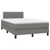 vidaXL Boxspring posteľ s matracom tmavosiv&yacute; 120x200 cm l&aacute;tka
