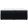 vidaXL Boxspring posteľ s matracom čierna 200x200 cm l&aacute;tka