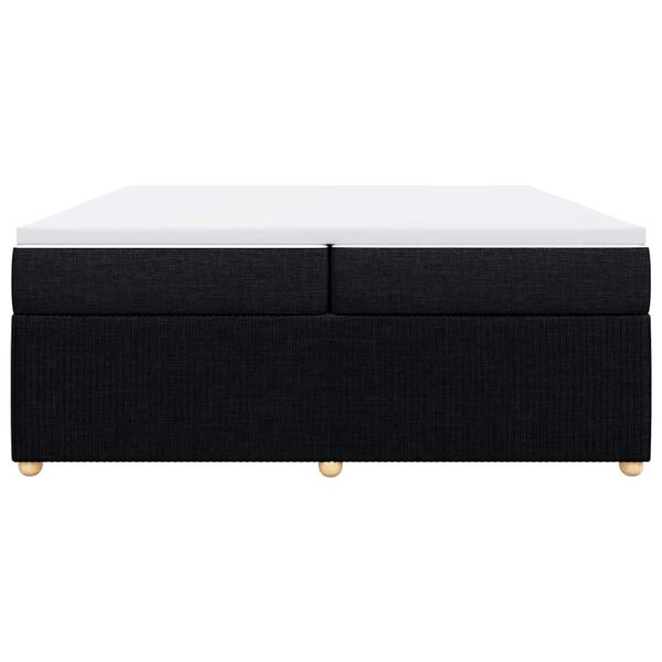 vidaXL Boxspring posteľ s matracom čierna 200x200 cm l&aacute;tka