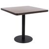vidaXL Bistro stol&iacute;k tmavohned&yacute; 80x80 cm MDF