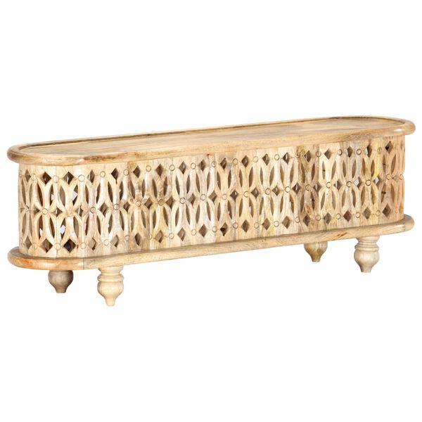 vidaXL TV skrinka 120x30x40 cm masívne mangovníkové drevo