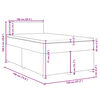 vidaXL Boxspring posteľ s matracom tmavohnedá 120x190 cm látka