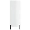vidaXL Poličkov&aacute; skrinka leskl&aacute; biela 69,5x32,5x90 cm kompozitn&eacute; drevo