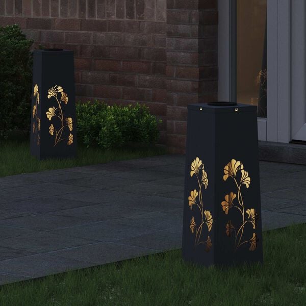 vidaXL Sol&aacute;rne LED svetlo na chodn&iacute;k 2 pcs Antracit