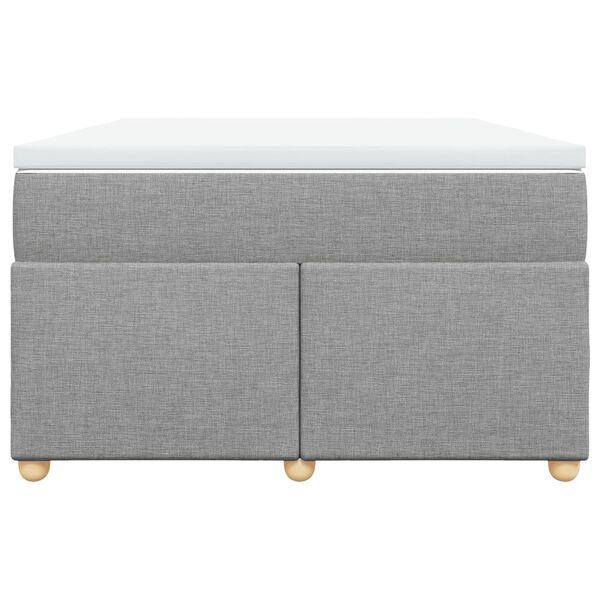 vidaXL Boxspring posteľ s matracom bledosiv&aacute; 120x200 cm l&aacute;tka