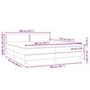 vidaXL Box Spring Posteľ s matracom Čierna 200x210 cm Zamat
