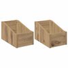 vidaXL Box na LP platne 2 ks Dub artisan 18 x 32 x 18 cm