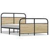 vidaXL Posteľn&yacute; r&aacute;m bez matraca 120x200 cm dub sonoma kompozitn&eacute; drevo