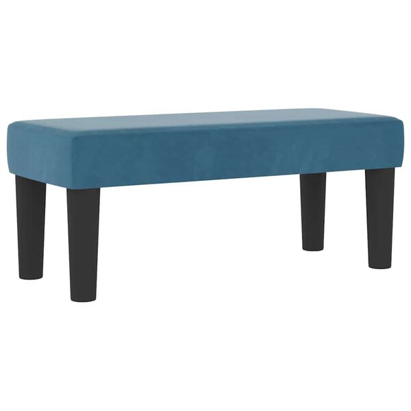 vidaXL Posteľ s pružinov&yacute;m r&aacute;mom Tmavo modr&aacute; 80 x 200 cm Zamat