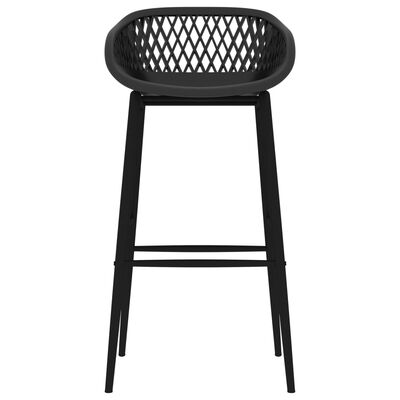 vidaXL Barové stoličky 4 ks čierne